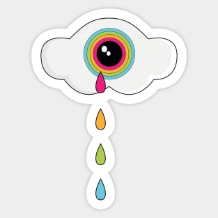 Tears of a Rainbow Cyclops Cloud Sticker